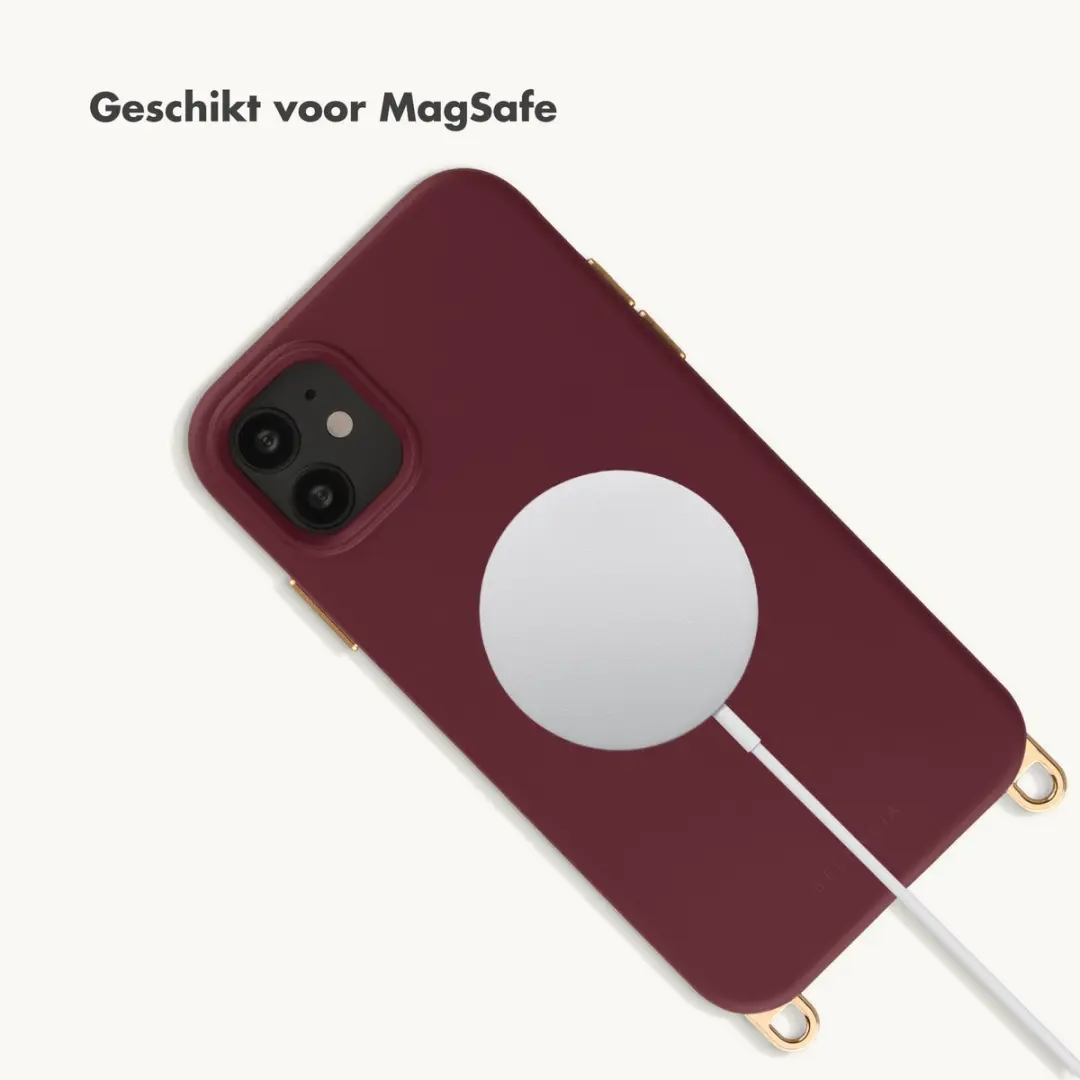 Selencia Hoesje iPhone 11 Rivièra - Bold Burgundy - MagSafe - afbeelding 6 van 6