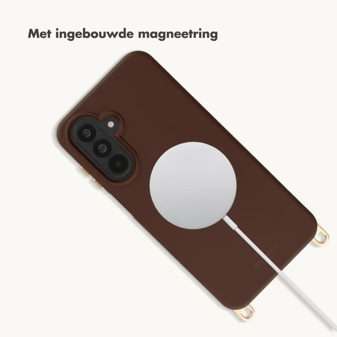 Selencia Hoesje Samsung Galaxy A17 MagSafe - Choco Brown - afbeelding 6 van 6