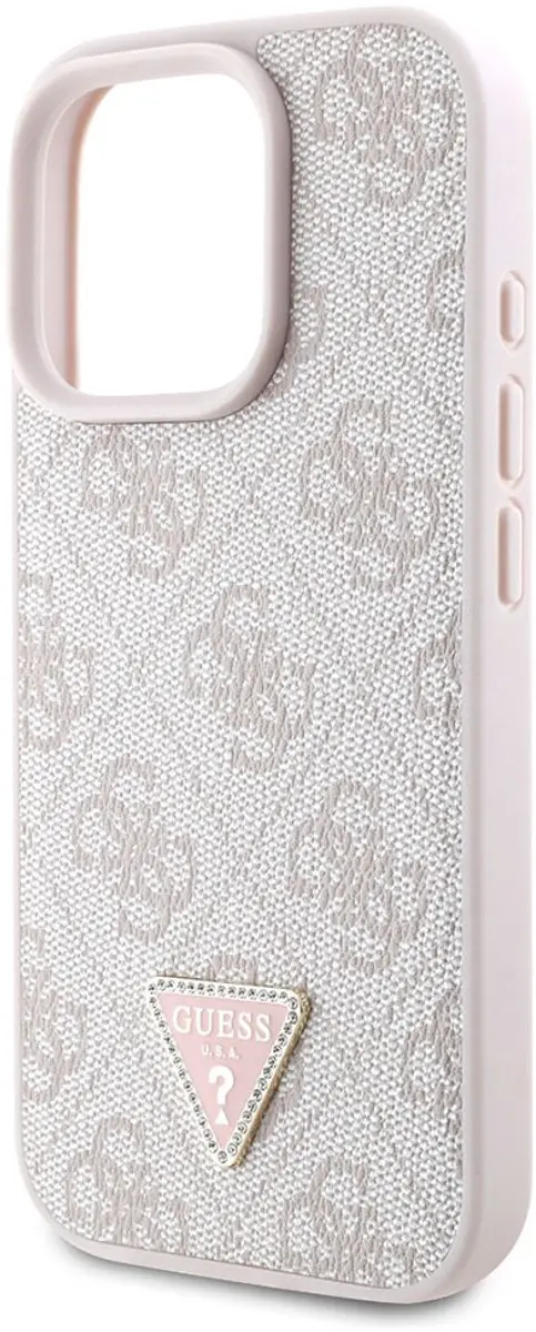 GUESS Hoesje iPhone 16 Pro Champagneroze - GUHCP16LP4TDPP - afbeelding 6 van 6