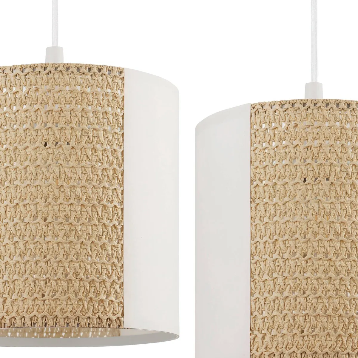 Eglo Arnhem Hanglamp E27 - 3 Lichtpunten - Wit/Bruin