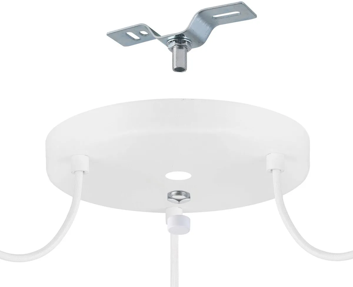 Eglo Arnhem Hanglamp E27 - 3 Lichtpunten - Wit/Bruin