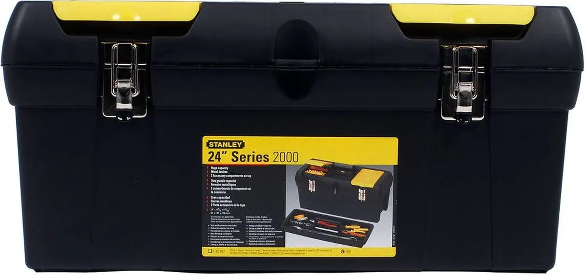 Stanley Batipro Gereedschapskoffer 24" - 2-delig - Zwart/Geel