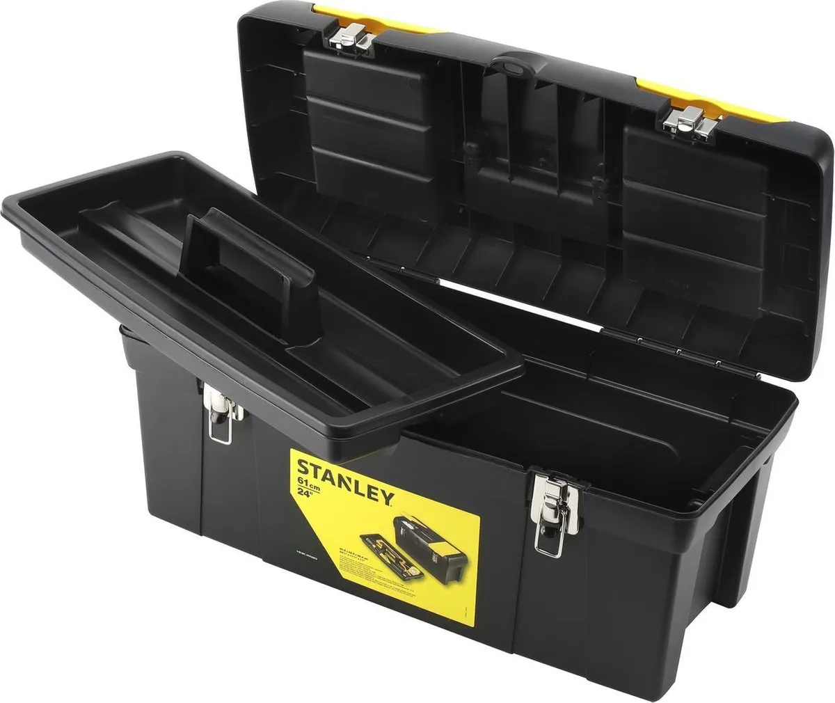 Stanley Batipro Gereedschapskoffer 24" - 2-delig - Zwart/Geel