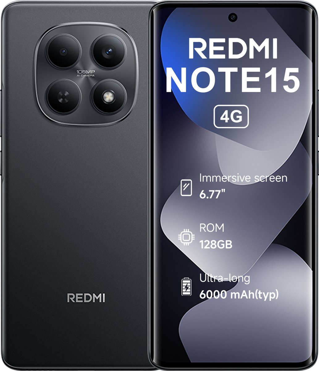 Redmi Note 15 - 6GB/128GB - Zwart