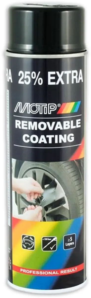 Motip SprayPlast Hoogglans Zwart 500ml