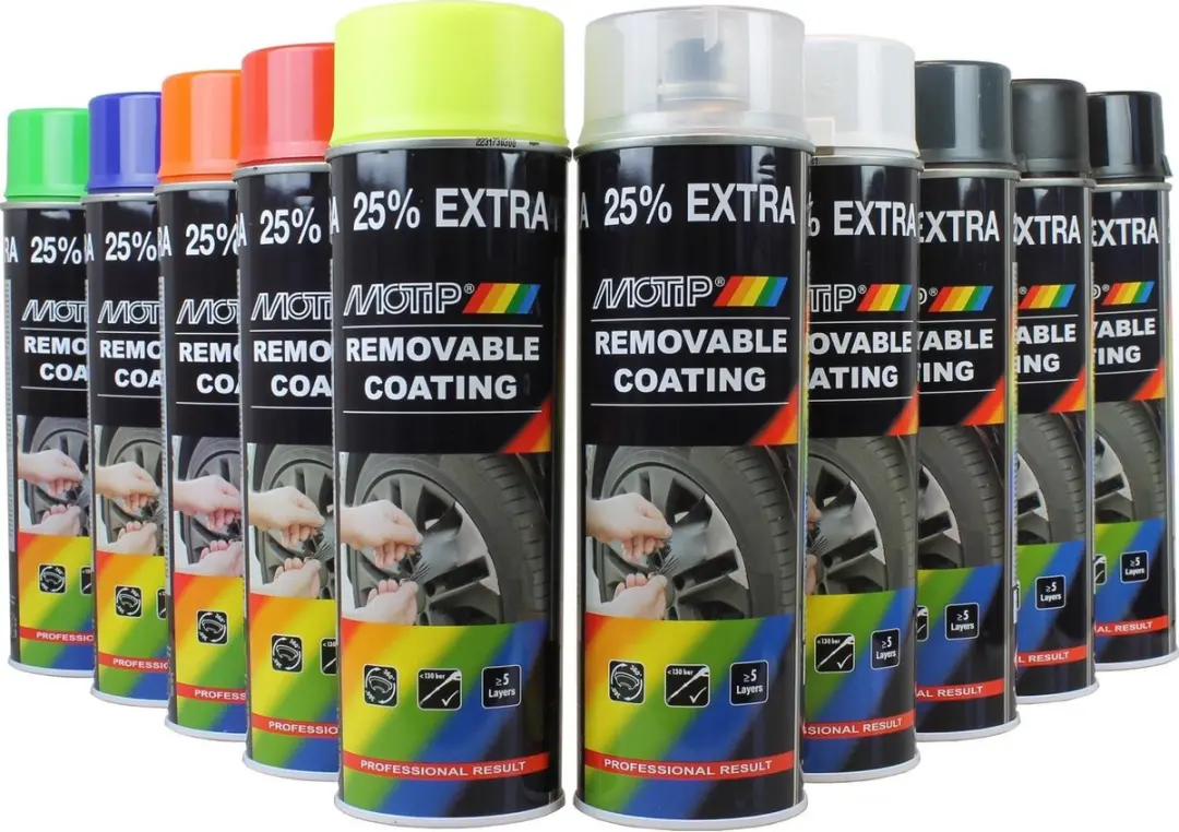Motip SprayPlast Hoogglans Zwart 500ml
