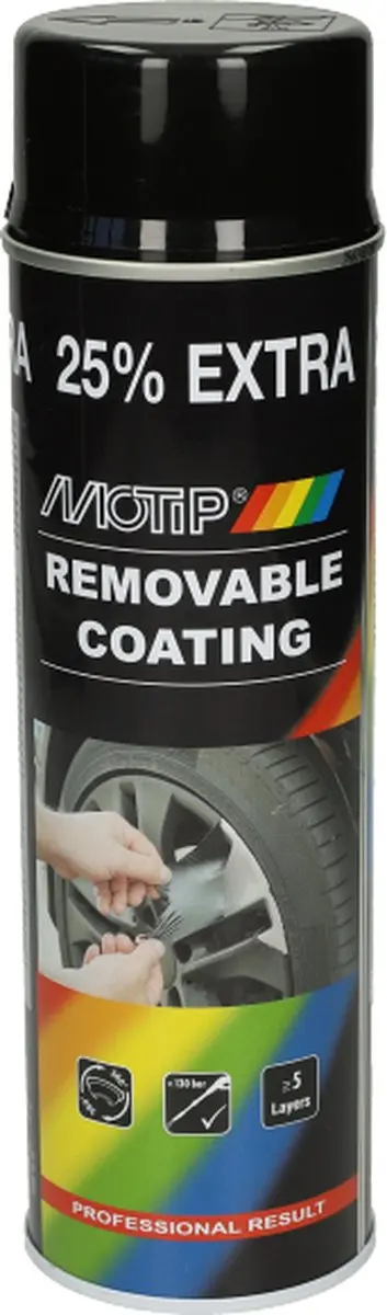 Motip SprayPlast Hoogglans Zwart 500ml