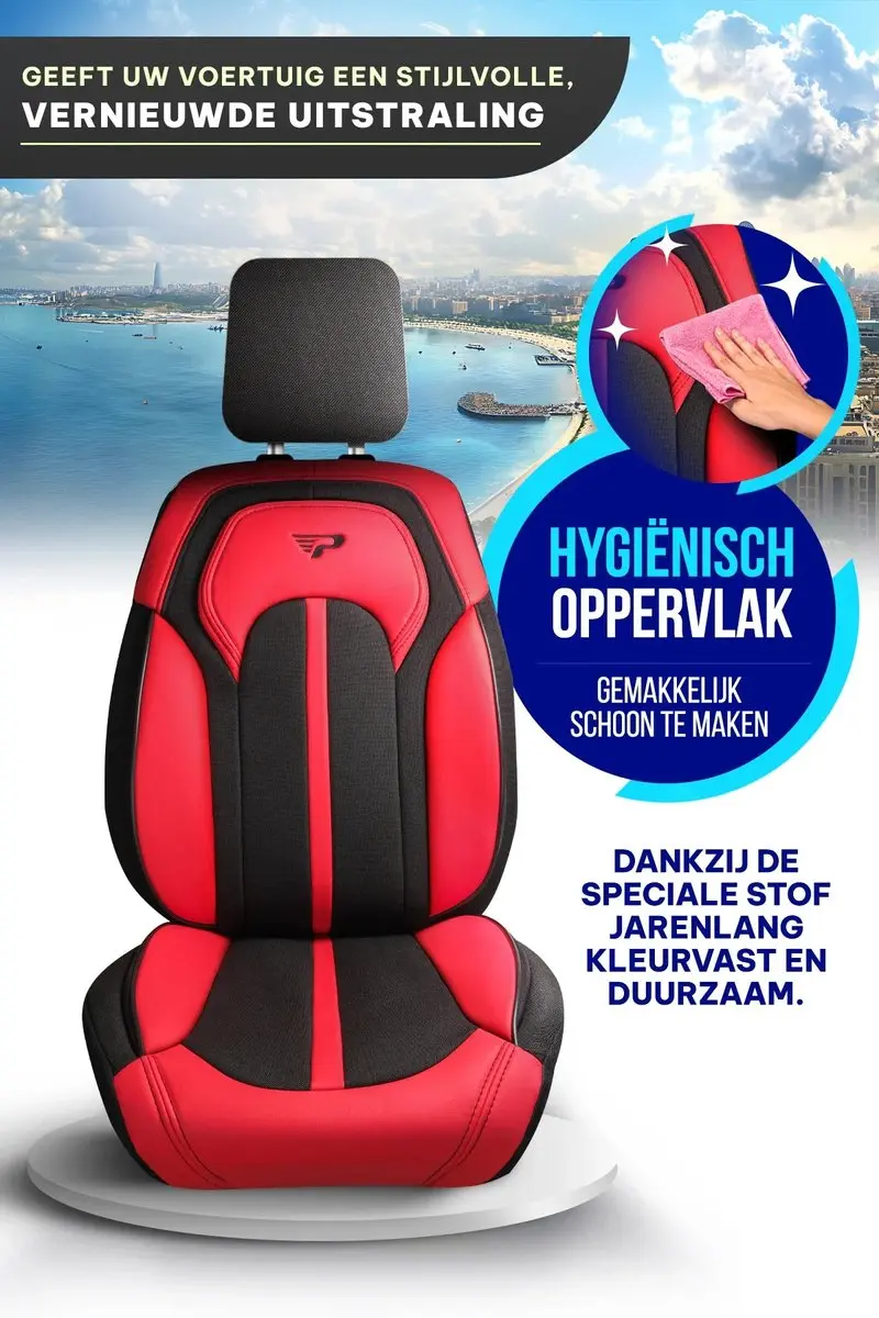 Panda Sevilla Stoelhoezen Ford Expedition 1997-2002 - Rood