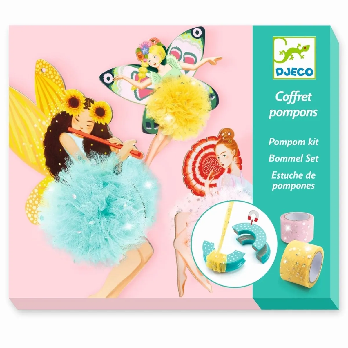 Djeco Pomponkistje Feeën - Multi Color - afbeelding 2 van 6