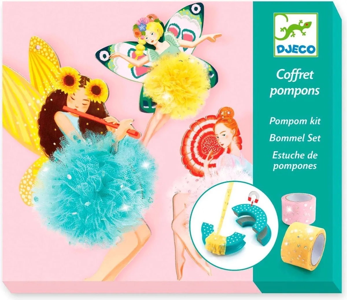 Djeco Pomponkistje Feeën - Multi Color - afbeelding 6 van 6