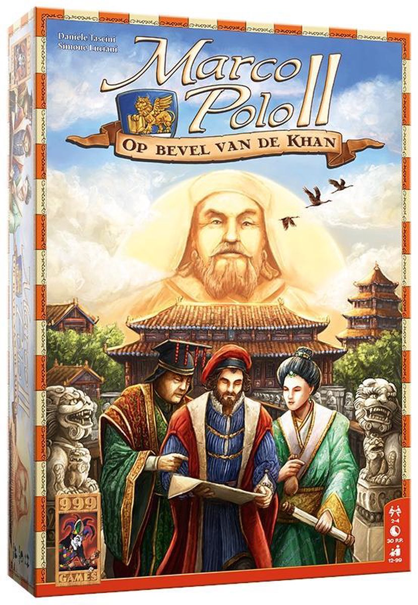 999 Games - Marco Polo II: Op bevel van de Khan - Bordspel - voor liefhebbers van een strategische uitdaging!