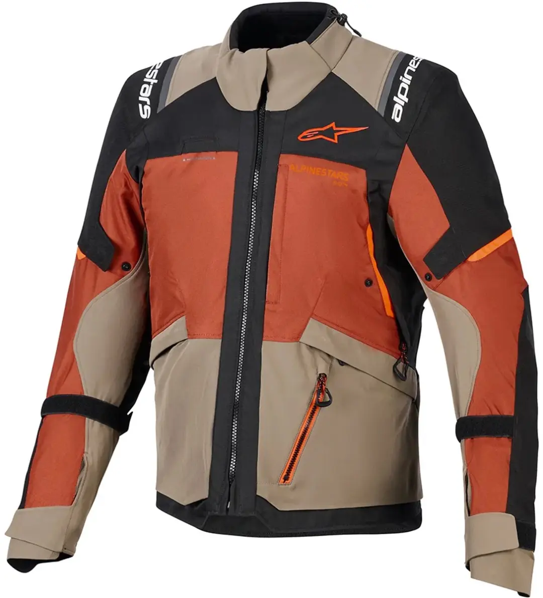 Alpinestars Andes V4 Drystar Motorjas - Maat M - Bruin/Oranje