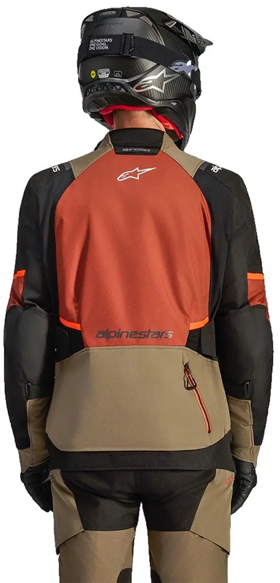 Alpinestars Andes V4 Drystar Motorjas - Maat M - Bruin/Oranje