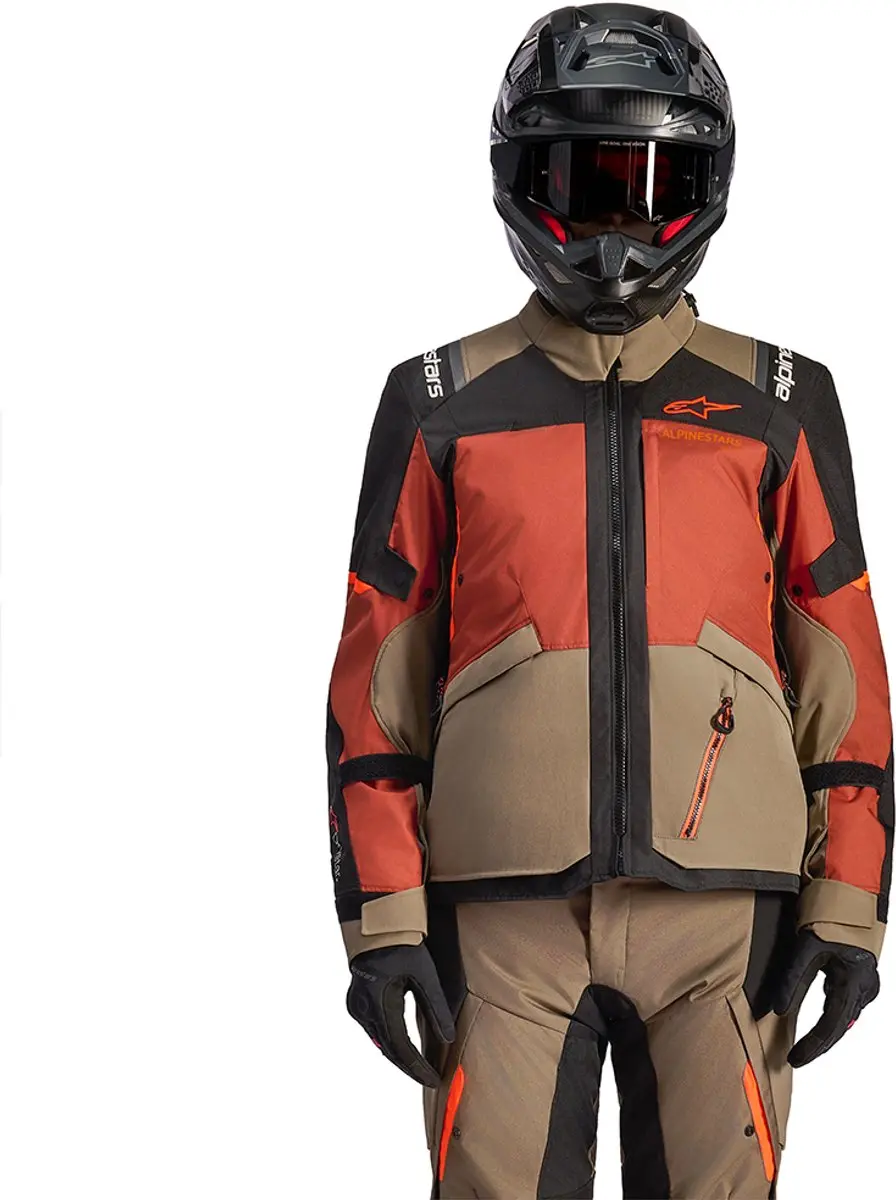 Alpinestars Andes V4 Drystar Motorjas - Maat M - Bruin/Oranje - afbeelding 6 van 6