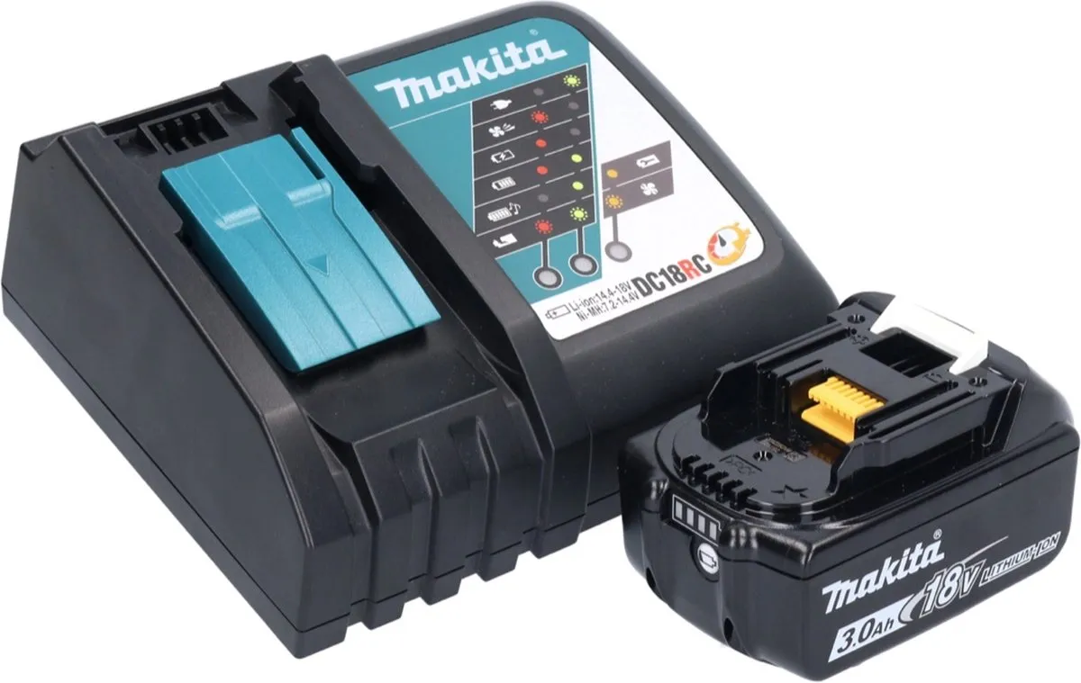 Makita DBO 480 RF1J Excentrische Schuurmachine 18V - 14.000 t/min - 20 Stuks