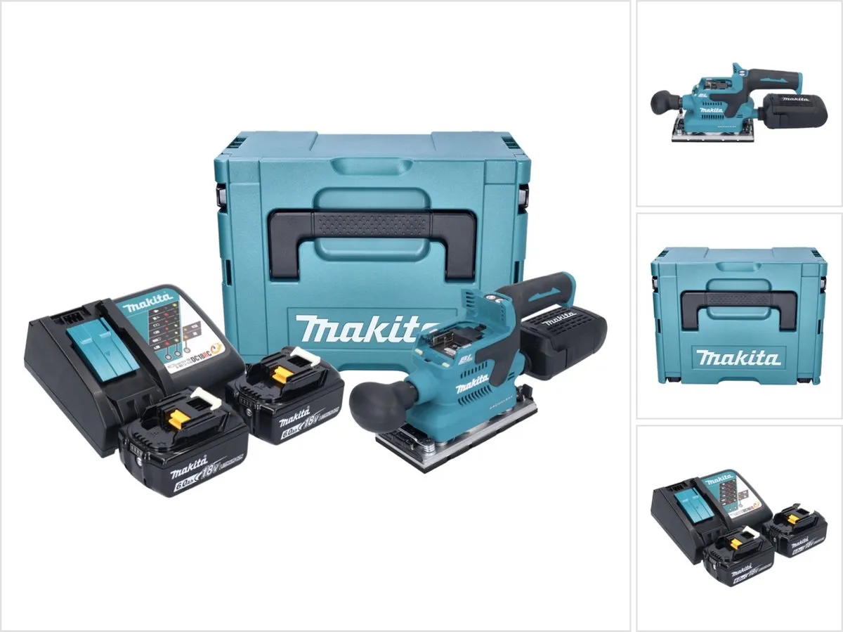 Makita DBO 382 RGJ Excentrische Schuurmachine 18V