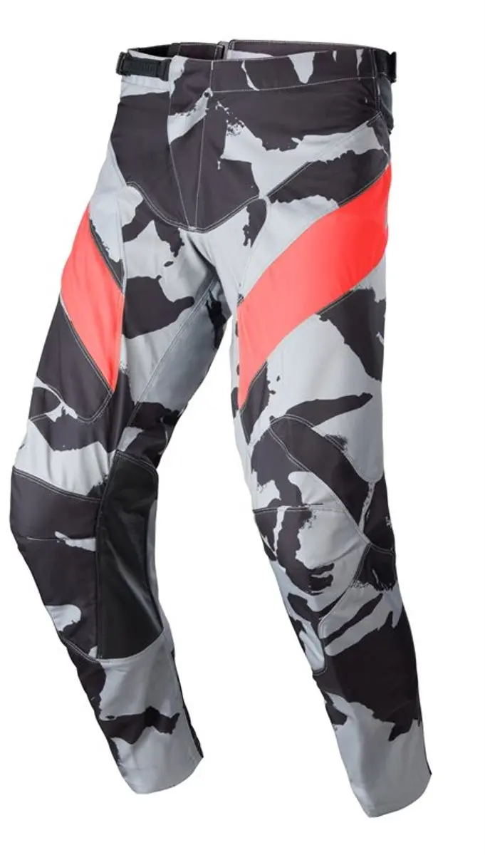 Alpinestars Racer Tactical Cast MX Broek - Grijs Camo Rood - 30