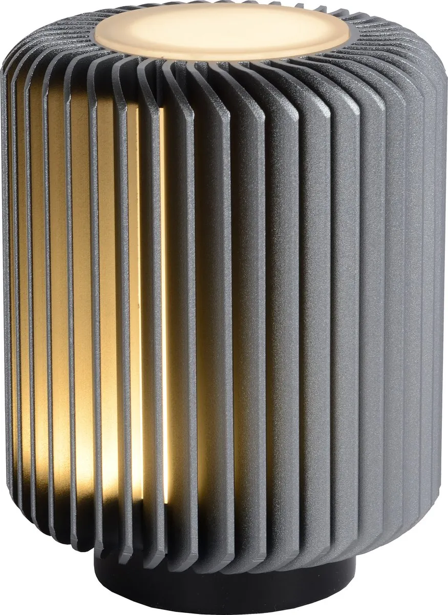 Lucide Turbin LED Tafellamp 5W 3000K - Grijs