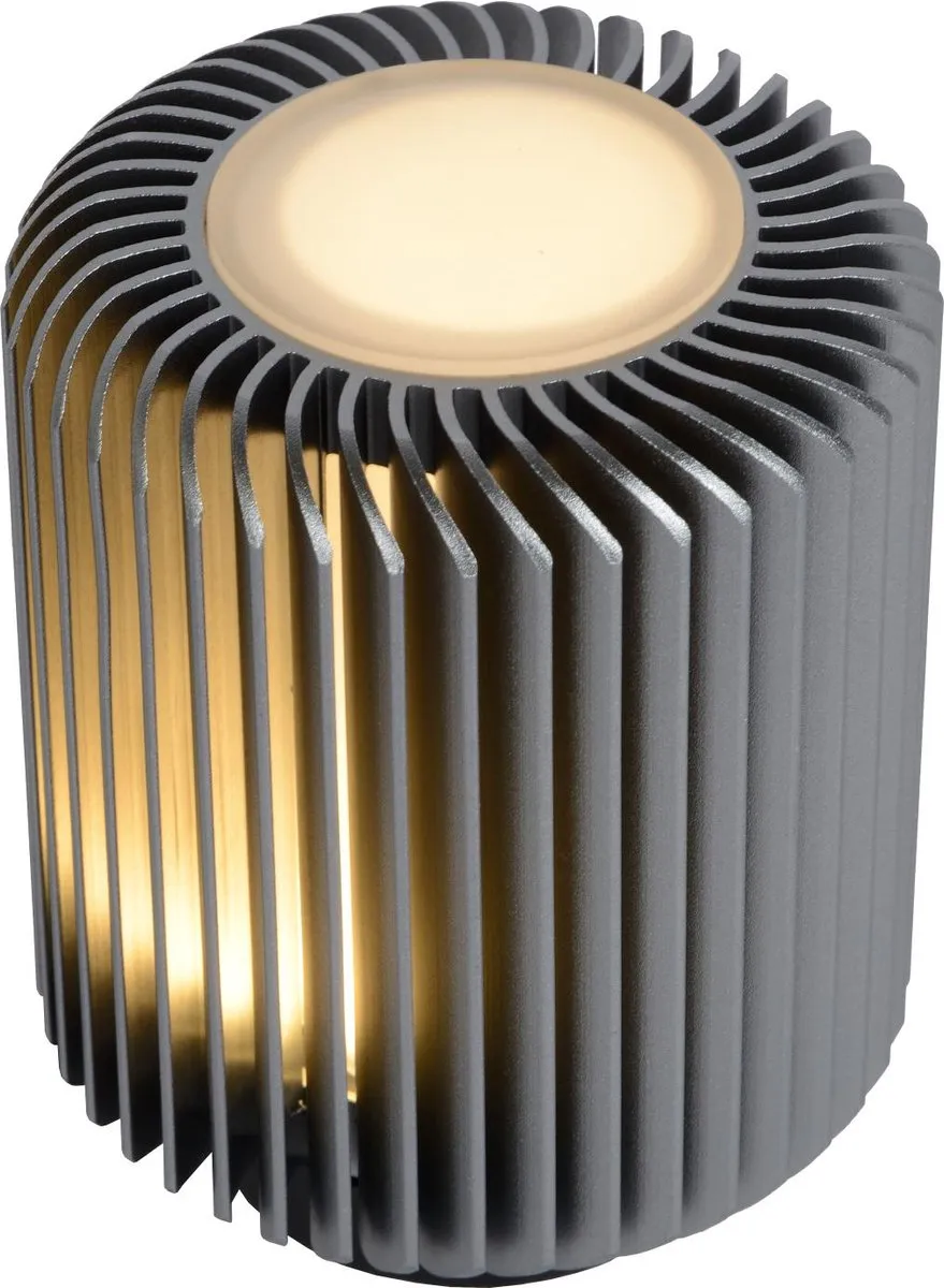 Lucide Turbin LED Tafellamp 5W 3000K - Grijs