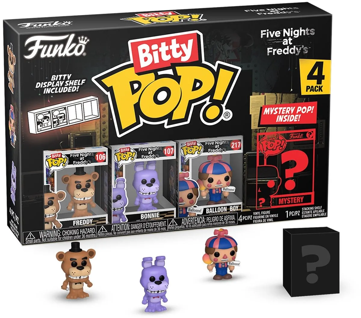 Funko Pop! FIVE NIGHTS AT FREDDY'S Bitty Pop 4 Pack