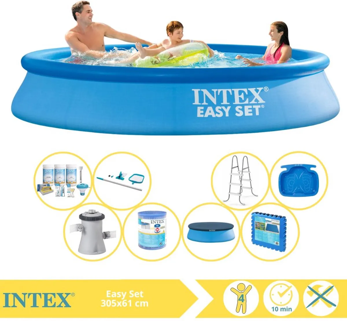 Intex Easy Set 28118GN Opblaaszwembad 305x61cm