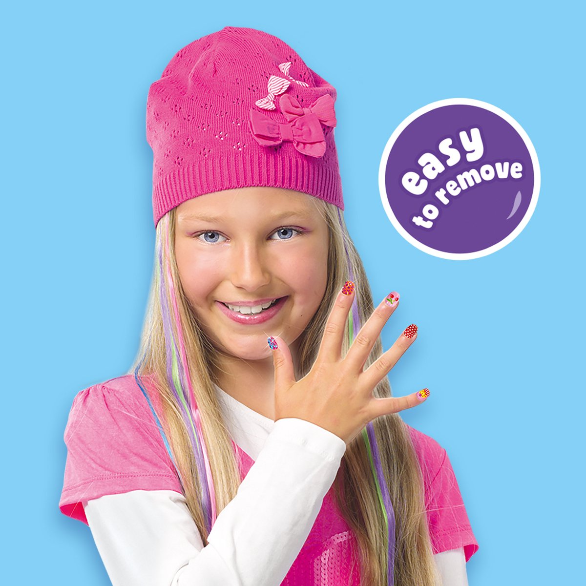 SES Creative - Hobby Pink - Nagels Versieren - Knutselen Meisjes - 12 Kleuren Nagellak met Glitterstenen en Penselen - Vanaf 6 Jaar