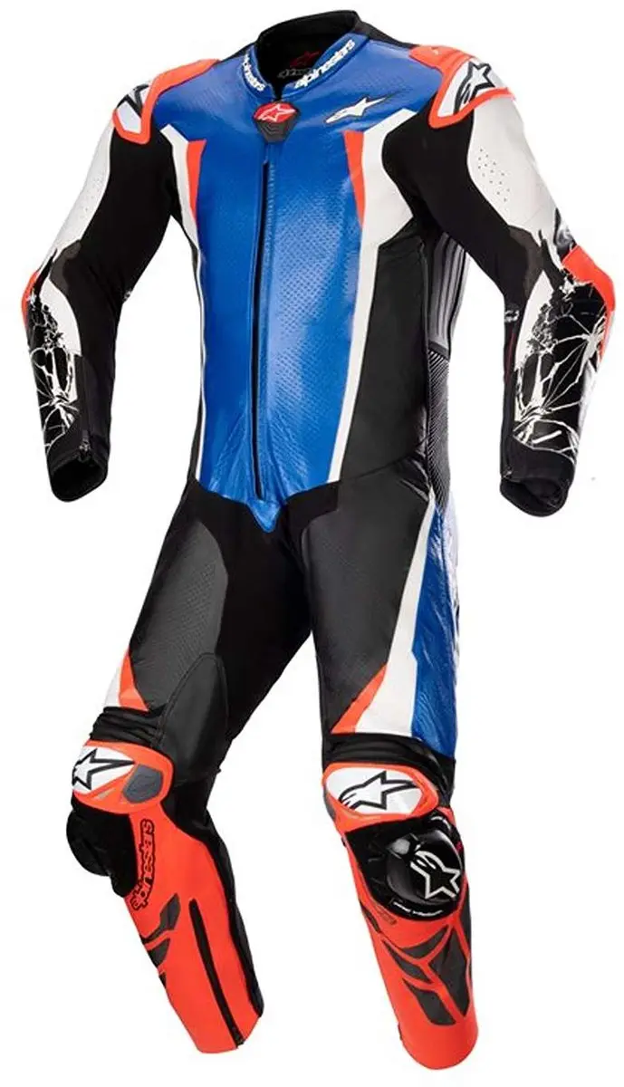 Alpinestars Absolute V2 One Piece Suit 50 - Metallic Blauw/Zwart