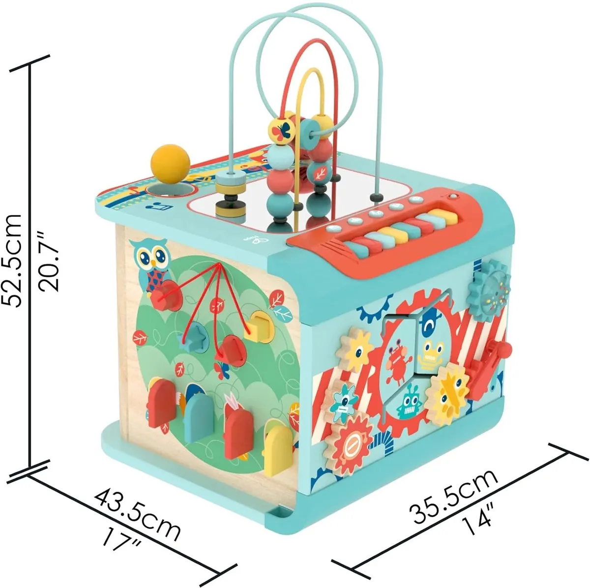 Hape Magischer Motorikwürfel 694347 - Speelkubus - 2 Ballen