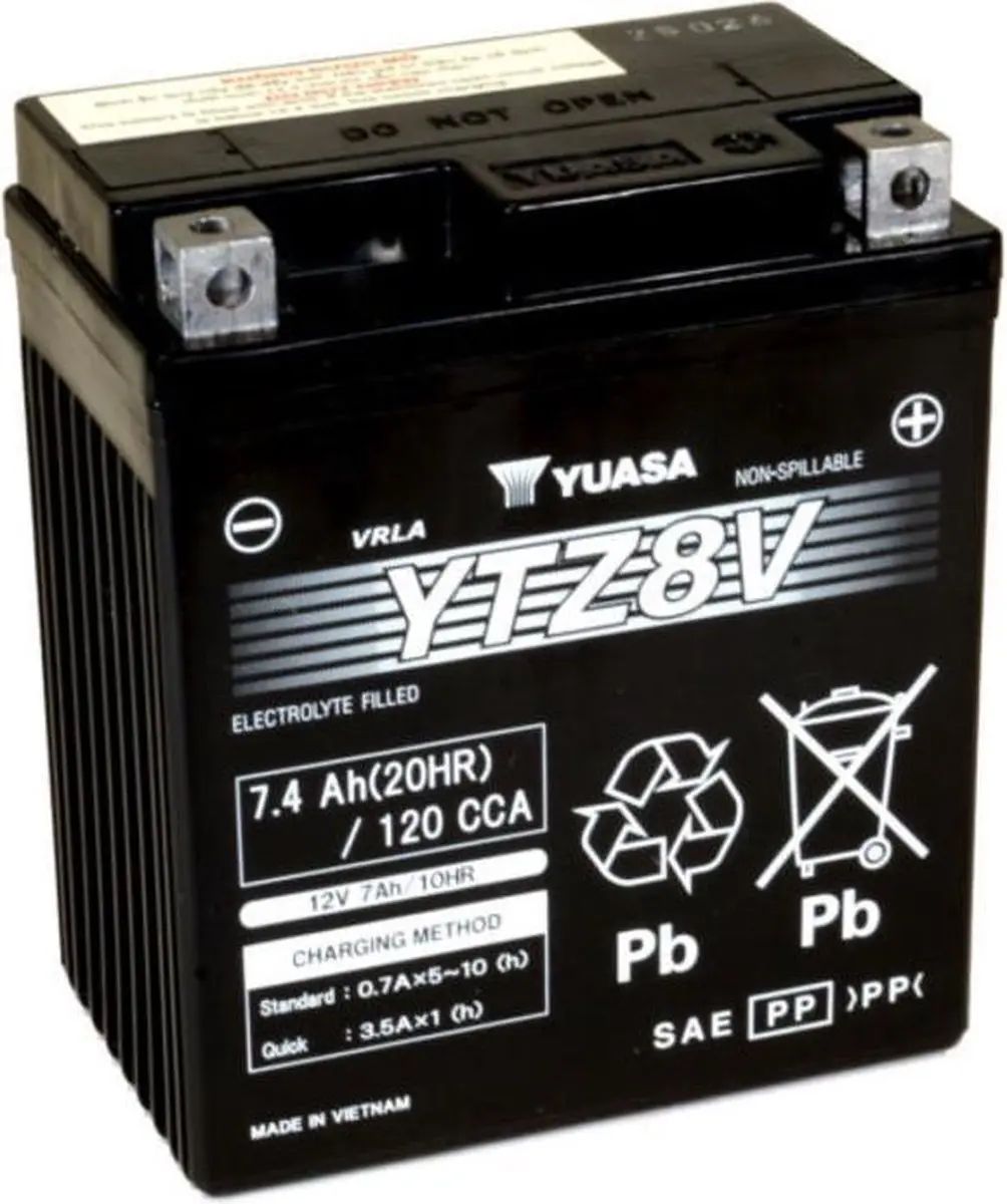 Yuasa YTZ8V Accu 12V 7Ah