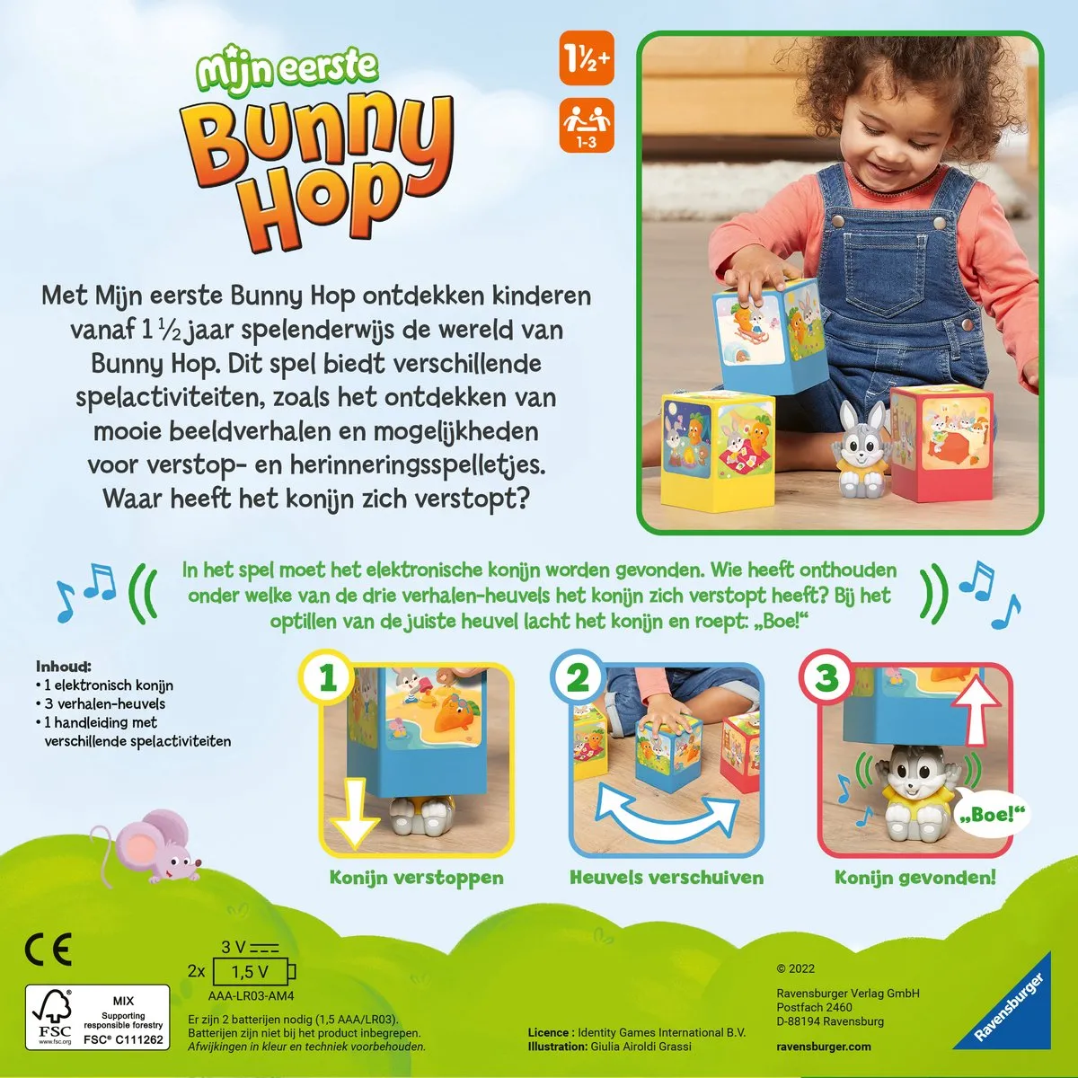 Ravensburger Mijn Eerste Bunny Hop - Elektronisch Konijn - 20940