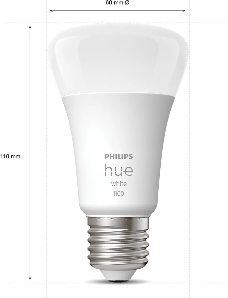 Philips Hue Uitbreidingspakket E27 - 3 Stuks - Mat Glas - Warmwit 2700K - afbeelding 6 van 6