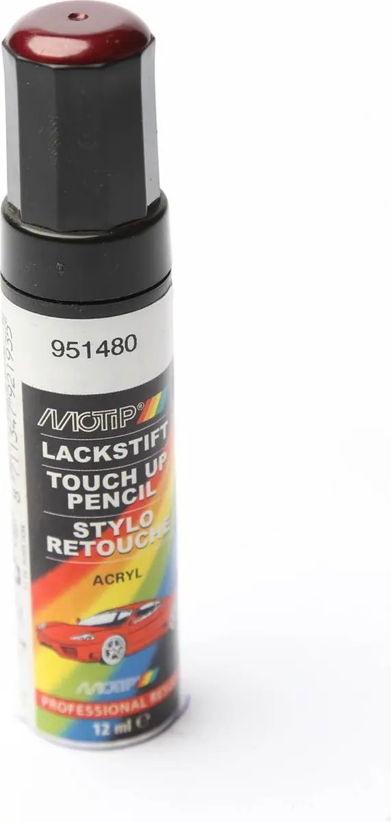 Motip 951480 Auto Lakstift Rood Metallic 12ml