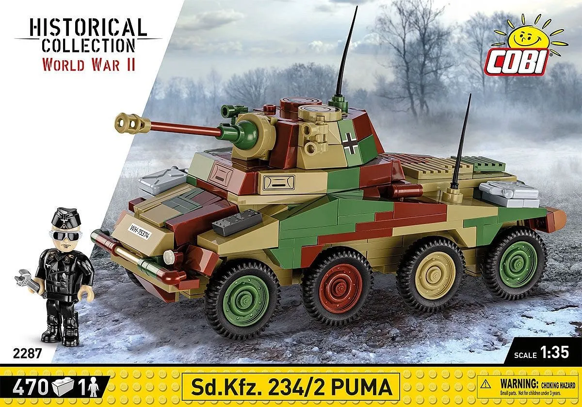 Cobi SD.KFZ 234/2 Poema - 470 Onderdelen - Meerkleurig