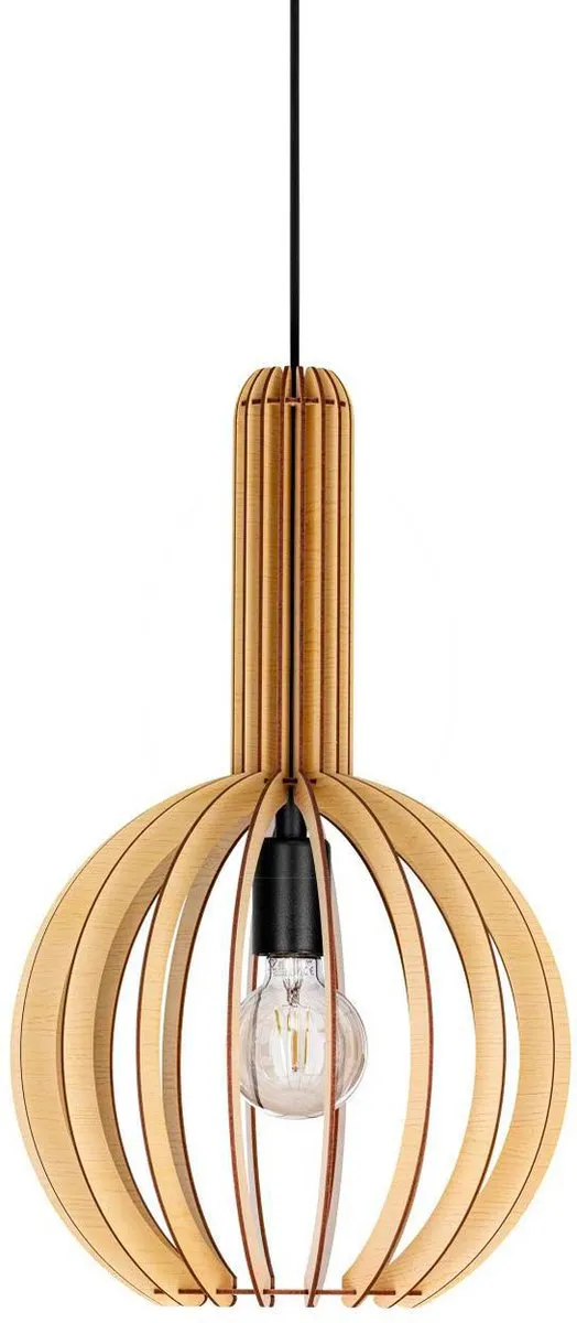 Eglo Velasco Hanglamp E27 - Ø31cm - Ahorn/Zwart