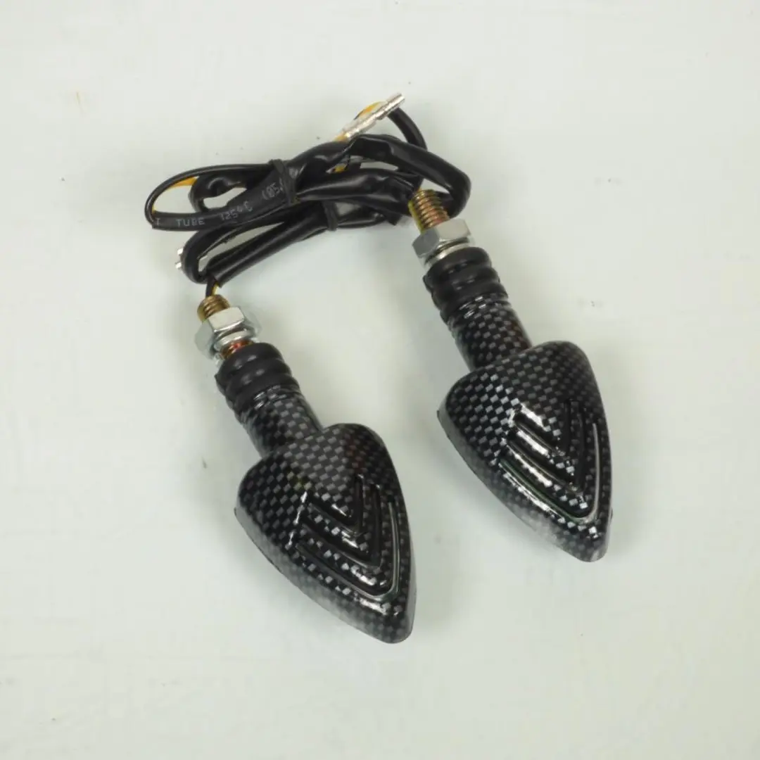 Replay LED Knipperlicht Driehoek Koolstof 12V Ø8mm