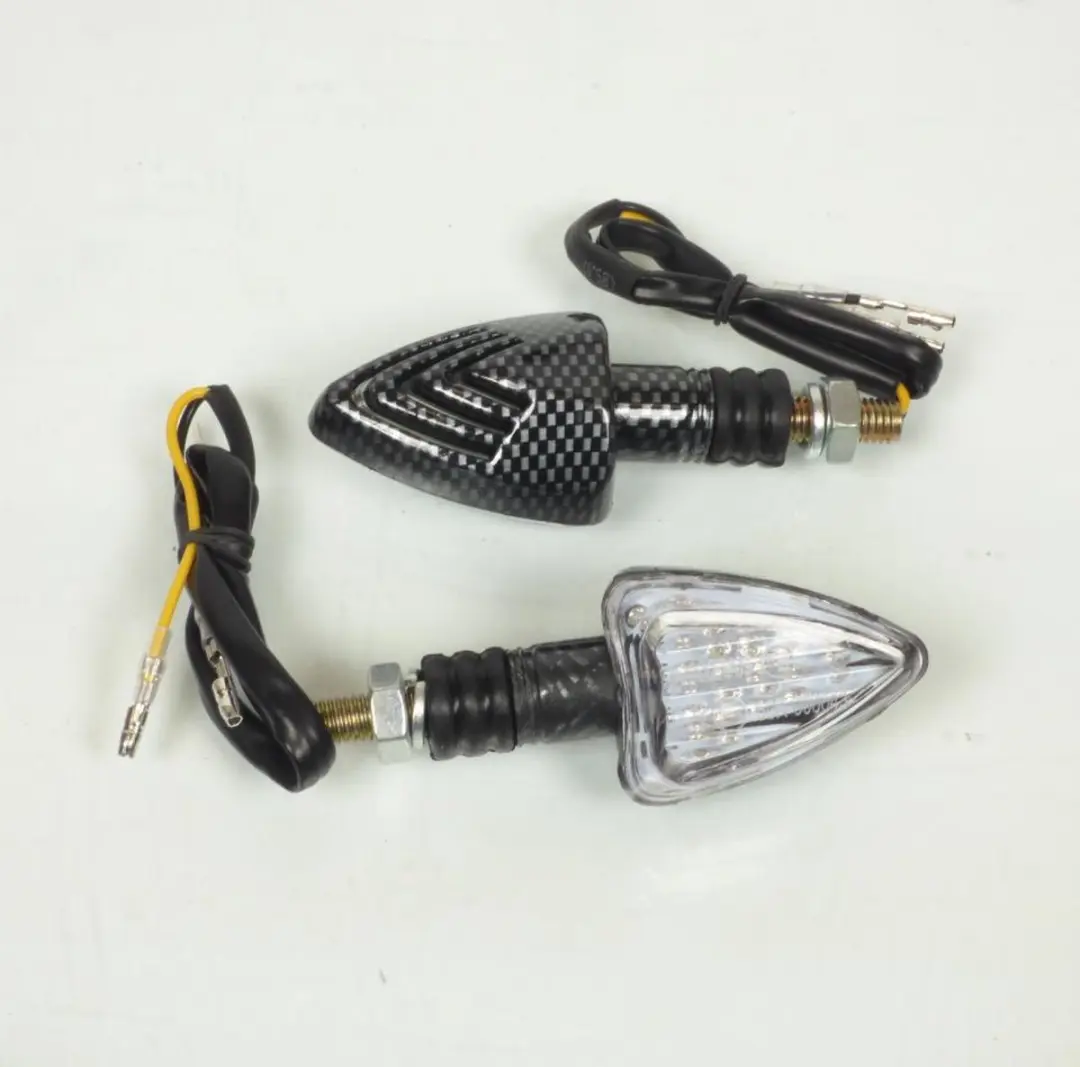 Replay LED Knipperlicht Driehoek Koolstof 12V Ø8mm