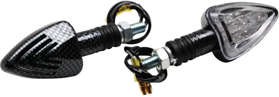 Replay LED Knipperlicht Driehoek Koolstof 12V Ø8mm