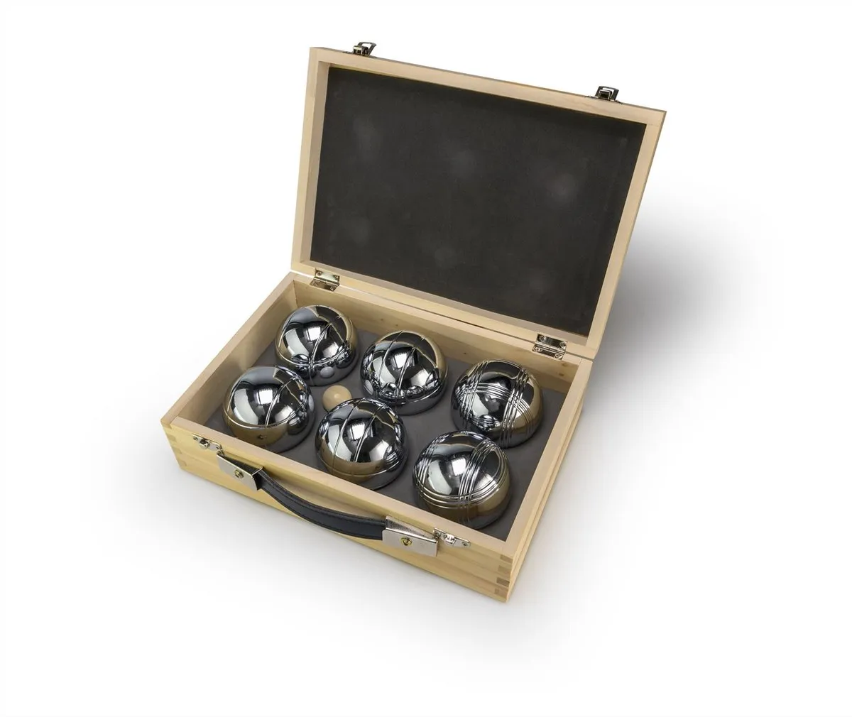 Tactic Pétanque Set 6 Ballen - Houten Doos