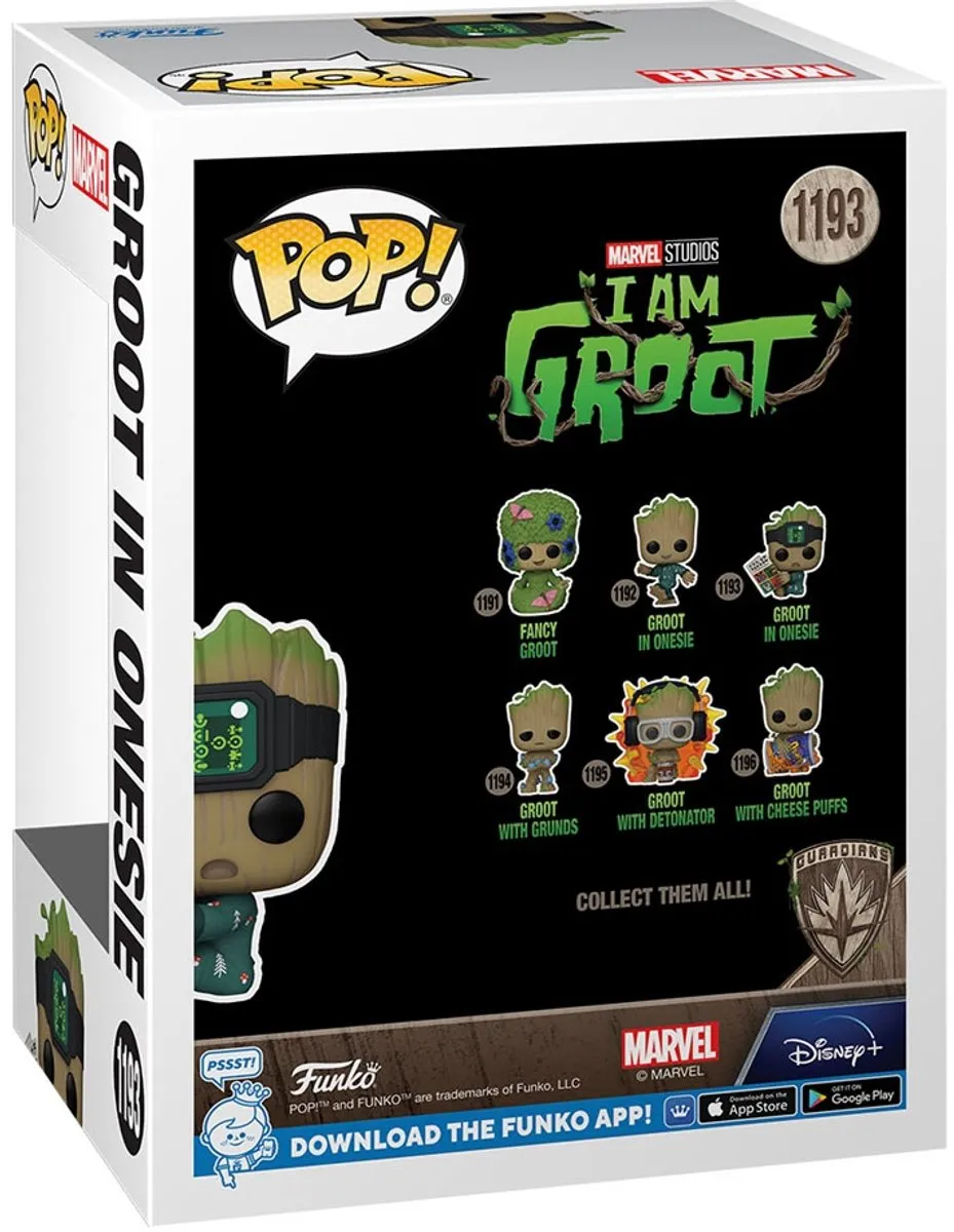Funko Marvel POP! I Am Groot Groot PJs With Book - 9cm Multicolor