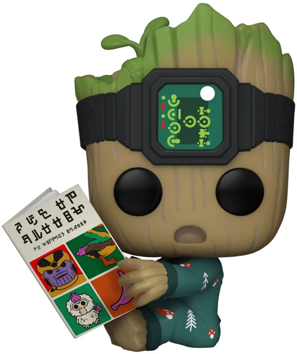 Funko Marvel POP! I Am Groot Groot PJs With Book