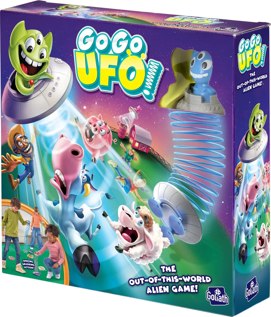 Goliath Go Go UFO Actiespel - 3 UFO's & 16 Kaarten