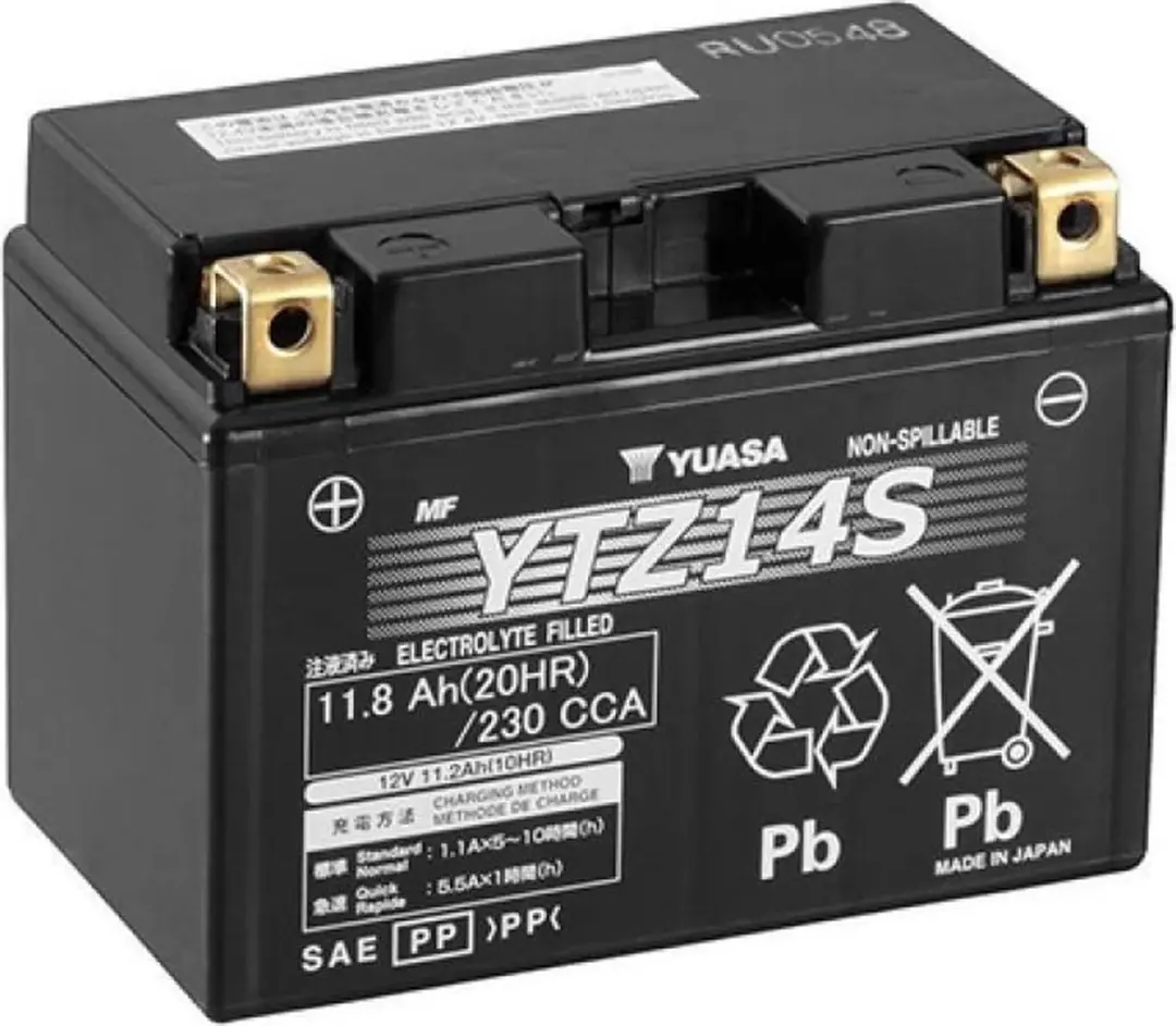 Yuasa YTZ14-S Accu 12V 11.2Ah - Motor Honda 750 NC Integra