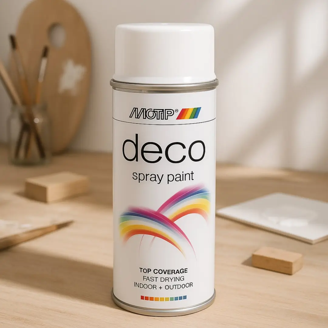 Motip Deco Spray Paint 0.4L - Zuiverwit - afbeelding 6 van 6