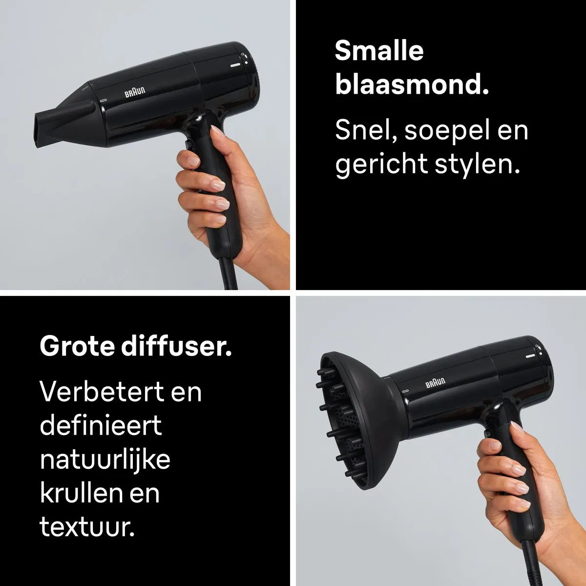 Braun HD2.2 BRHD225E Haardroger 2200W - Zwart
