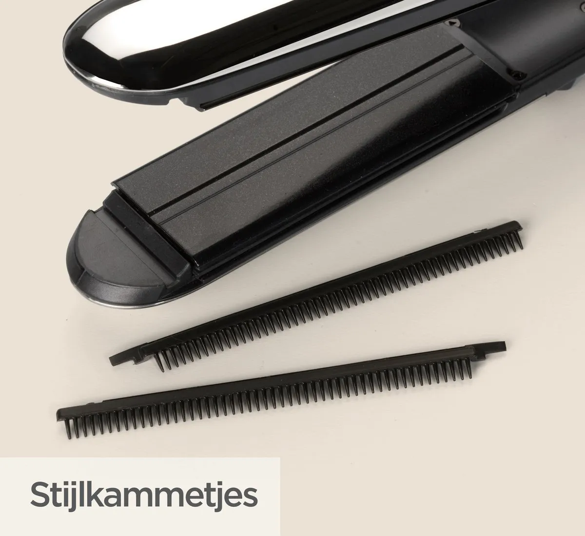 Babyliss 2-in-1 Steam Shine Styler ST496E Stijltang - 39mm - Zwart - afbeelding 6 van 6