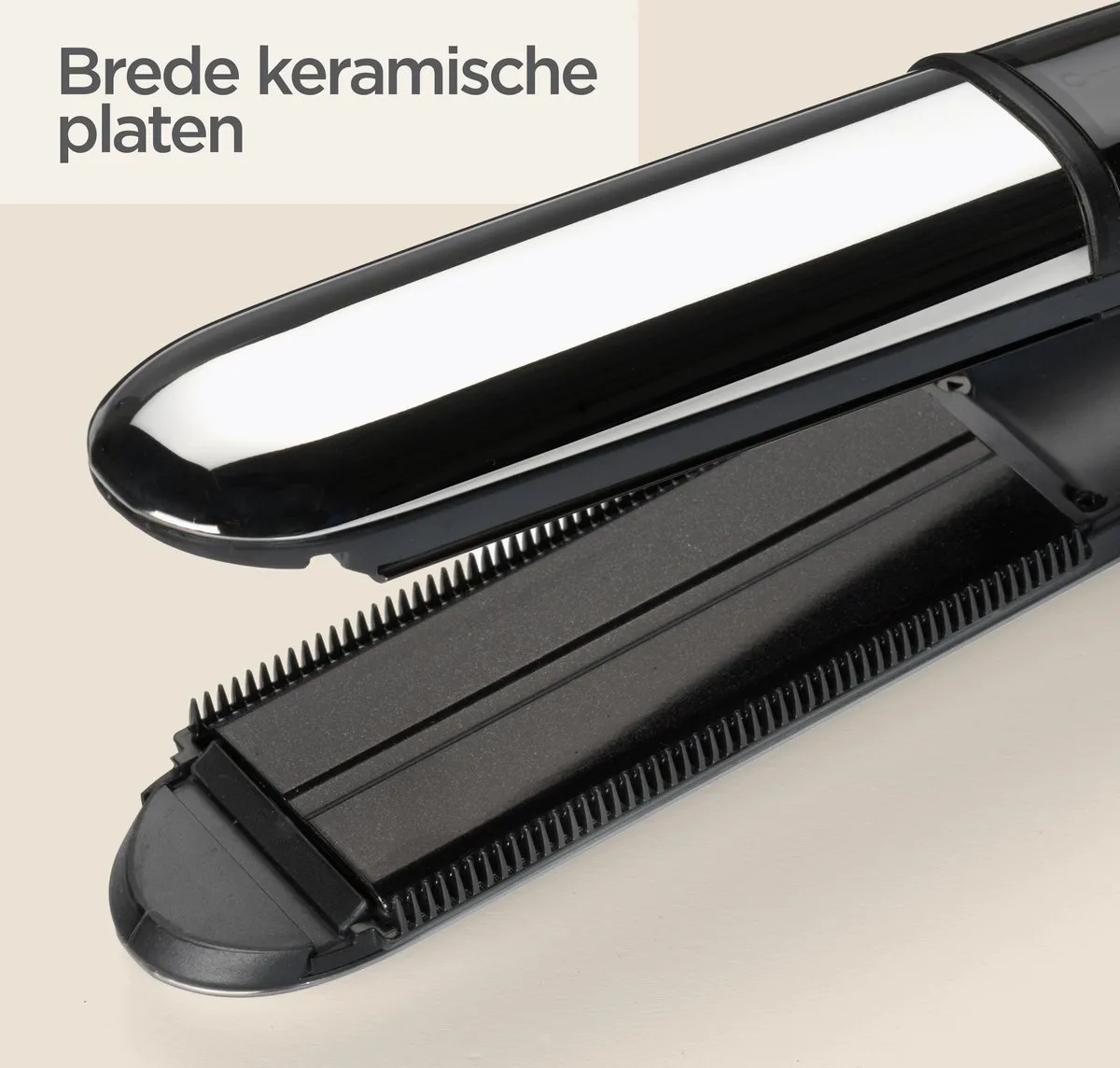 Babyliss 2-in-1 Steam Shine Styler ST496E Stijltang - 39mm - Zwart