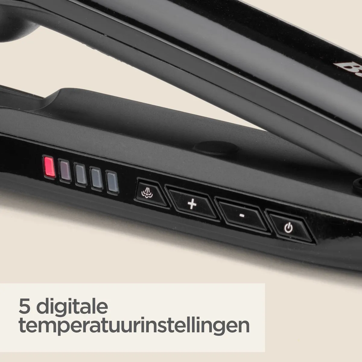 Babyliss 2-in-1 Steam Shine Styler ST496E Stijltang - 39mm - Zwart