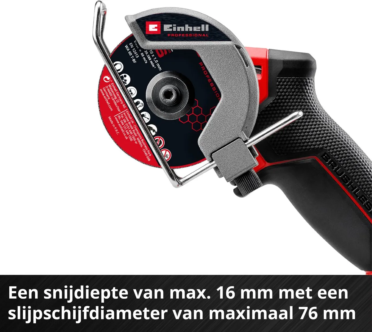 Einhell Professional TP-CO 18/76-C Li Doorslijpmachine - 18V - Ø76mm