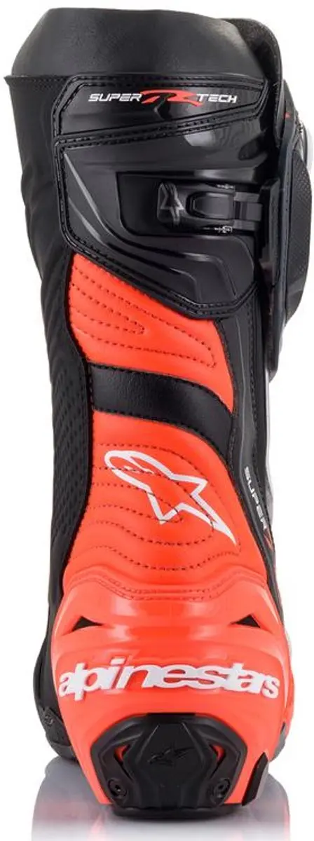 Alpinestars Supertech R Motorlaarzen 44 - Zwart/Rood/Fluo/Wit/Grijs