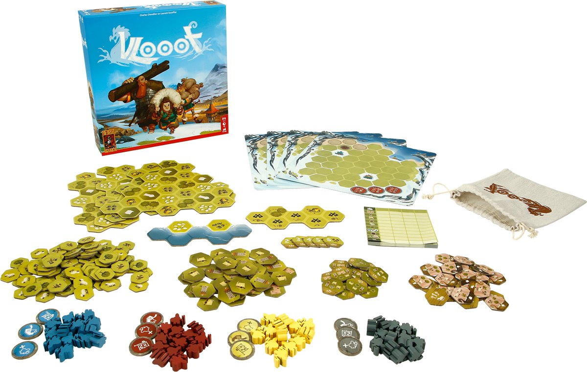 999 Games - Vlooot - Bordspel - Tactisch bord- en legspel, dat maar een half uurtje duurt!
